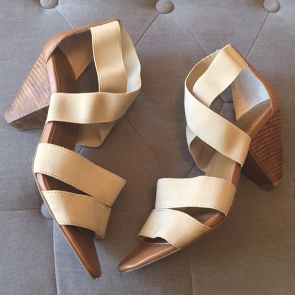 Vince Camuto Shoes - Vince Camuto Leather & Elastic Sandal